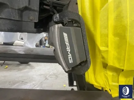 벤츠 GLE63 AMG 휠 도색 불량 재작업 약품 박리 제거 후, 사틴 블랙 + 실버 투톤 휠도색 + 레드 캘리퍼 도색 / 용인 처인구