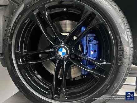 BMW F10 530d 박리 후 블랙유광 휠도색 + 분진 제거 후 블루 캘리퍼 도색 / 용인 처인구