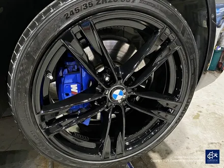 BMW 640d 373M 박리후 블랙유광 휠도색 + 프론트 범퍼 수리 / 용인 처인구