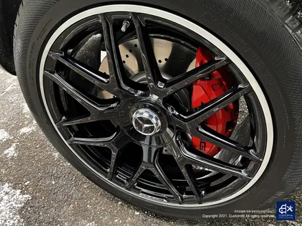 벤츠 G63 AMG G바겐 22인치 블랙 실버 투톤 유광 휠도색 / 용인 처인구