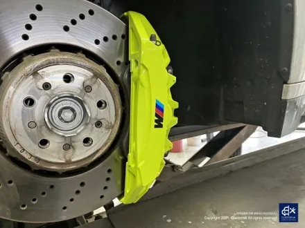 BMW G80 M3 블랙유광 휠도색 + 애시드 그린 캘리퍼 도색 / 용인 처인구