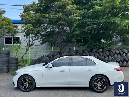 벤츠 W214 E300 휠 상처 수리 후, 다이아몬드 커팅 휠 복원 + 애시드 그린 캘리퍼 도색 / 용인 처인구