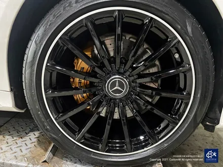 벤츠 GT43 AMG 블랙 실버 투톤 휠도색 & 카본 세라믹 골드 캘리퍼 도색 / 용인 처인구