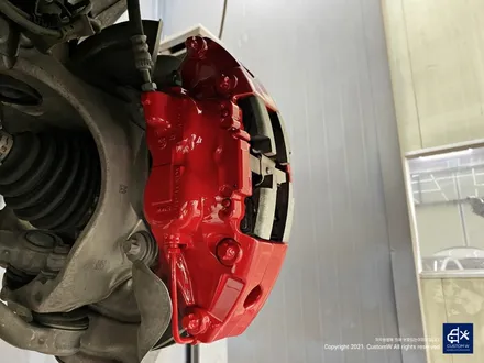 BMW X4 M40i 휠수리 후 블랙유광 휠도색 + 레드 캘리퍼 도색 / 용인 처인구