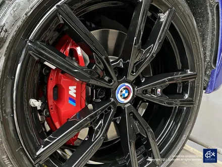 BMW G20 M340i 블랙유광 휠도색 + 레드 캘리퍼 도색 / 용인 처인구