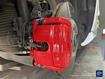 벤츠 E53 AMG 휠수리 후 블랙 실버 투톤 무광 휠도색 + 레드 캘리퍼 도색 / 용인 처인구
