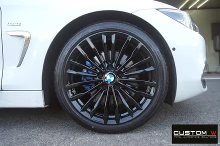 BMW 420i 쿠페 & 430i 컨버터블 블랙 유광 휠도색, 캘리퍼 도색. / 용인 처인구