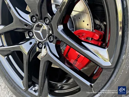 벤츠 GLE53 AMG 블랙유광 휠도색 + 레드 캘리퍼 도색 / 용인 처인구