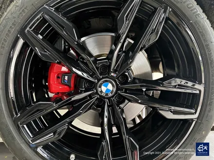 BMW X4 M40i 휠수리 후 블랙유광 휠도색 + 레드 캘리퍼 도색 / 용인 처인구