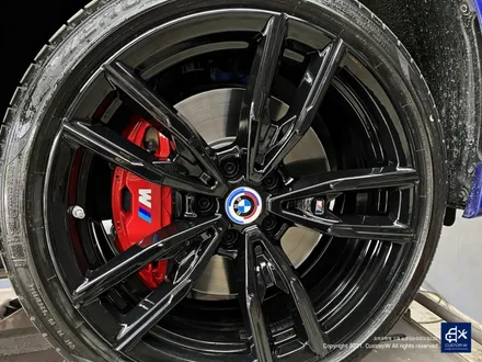 BMW G20 M340i 블랙유광 휠도색 + 레드 캘리퍼 도색 / 용인 처인구