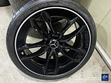 벤츠 CLS300d  블랙 실버 투톤 유광 휠도색 + 레드 캘리퍼 도색 / 용인 처인구