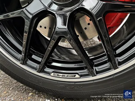 벤츠 G63 AMG G바겐 22인치 블랙 실버 투톤 유광 휠도색 / 용인 처인구