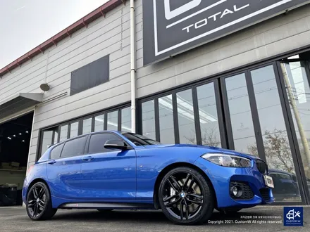 BMW 118d 휠수리 후 블랙유광 휠도색 / 용인 처인구