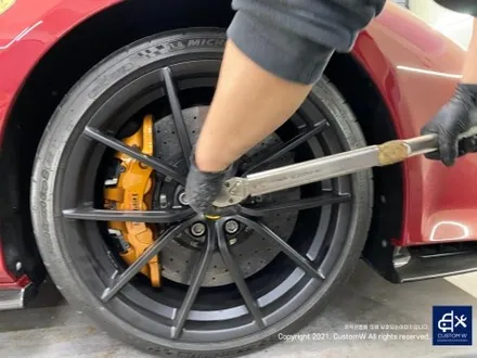 페라리 488 피스타 카본 세라믹 골드 캘리퍼 도색 Ferrari 488 Pista / 용인 처인구