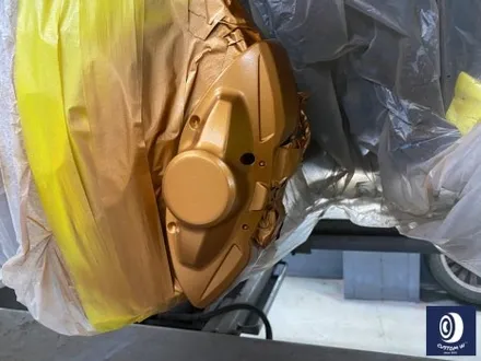 휠 수리 도색 불량 / BMW M4 763M 타 업체 잘못된 휠도색 약품 박리 / 페인트 제거 후, 사틴 블랙 휠 도색 재작업 + 카본 세라믹 골드 캘리퍼 도색 / 용인 처인구
