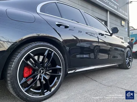 벤츠 E53 AMG 블랙실버 투톤 휠도색 + 레드 캘리퍼 도색 / 용인 처인구