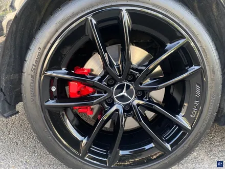 벤츠 C43 AMG 블랙유광 휠도색 + 레드 캘리퍼 도색 / 용인 처인구