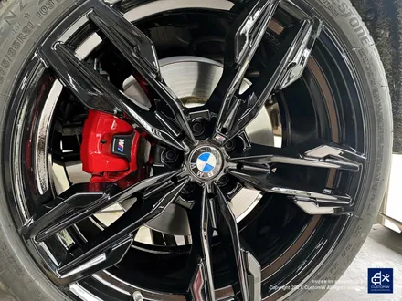 BMW X4 M40i 휠수리 후 블랙유광 휠도색 + 레드 캘리퍼 도색 / 용인 처인구