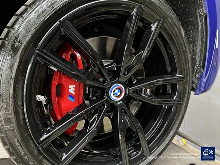 BMW G20 M340i 블랙유광 휠도색 + 레드 캘리퍼 도색 / 용인 처인구