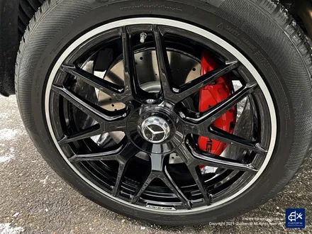 벤츠 G63 AMG G바겐 22인치 블랙 실버 투톤 유광 휠도색 / 용인 처인구