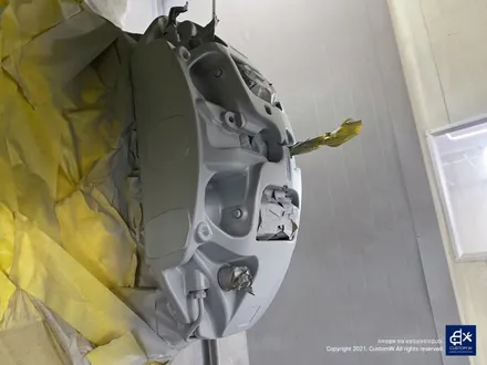벤츠 GLE53 AMG 잘 못된 휠수리 박리 제거 후, 블랙유광 휠도색 + 레드 캘리퍼 도색 / 용인 처인구