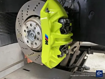 BMW G80 M3 블랙유광 휠도색 + 애시드 그린 캘리퍼 도색 / 용인 처인구