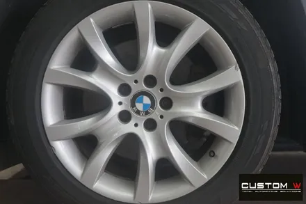 BMW X6 휠 상처 수리 후, 블랙 유광 휠도색, 부식 녹 제거 후, 캘리퍼 도색. / 용인 처인구