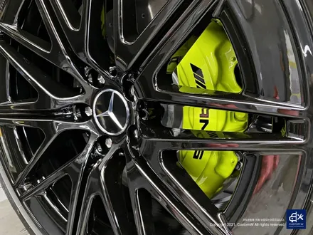 벤츠 신형 GT43 AMG 블랙유광 휠도색 + 애시드 그린 캘리퍼 도색 / 용인 처인구