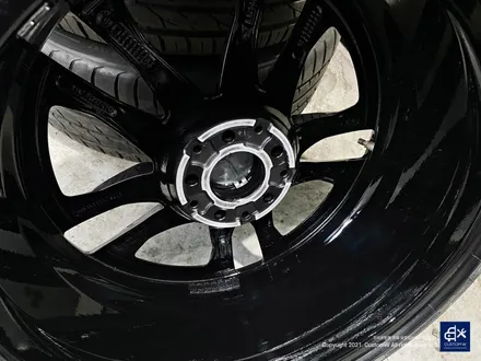 벤츠 CLS300d  블랙 실버 투톤 유광 휠도색 + 레드 캘리퍼 도색 / 용인 처인구