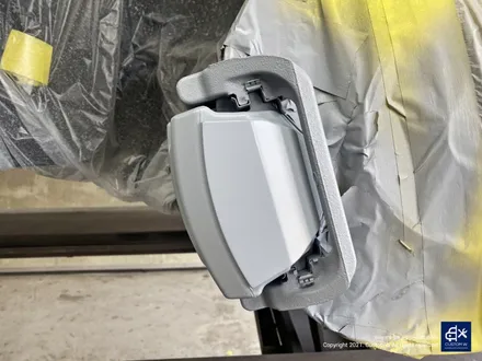 벤츠 GLE53 AMG 잘 못된 휠수리 박리 제거 후, 블랙유광 휠도색 + 레드 캘리퍼 도색 / 용인 처인구