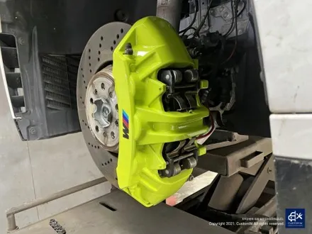 BMW G80 M3 블랙유광 휠도색 + 애시드 그린 캘리퍼 도색 / 용인 처인구