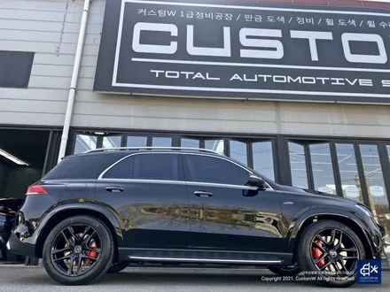 벤츠 GLE53 AMG 블랙유광 휠도색 + 레드 캘리퍼 도색 / 용인 처인구