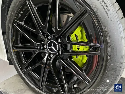 벤츠 신형 GT43 AMG 블랙유광 휠도색 + 애시드 그린 캘리퍼 도색 / 용인 처인구