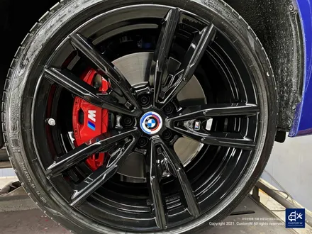 BMW G20 M340i 블랙유광 휠도색 + 레드 캘리퍼 도색 / 용인 처인구