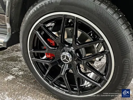 벤츠 G63 AMG G바겐 22인치 블랙 실버 투톤 유광 휠도색 / 용인 처인구