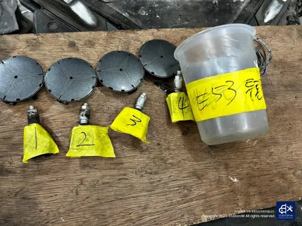 벤츠 E53 AMG 휠수리 후 블랙 실버 투톤 무광 휠도색 + 레드 캘리퍼 도색 / 용인 처인구