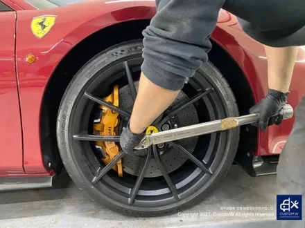 페라리 488 피스타 카본 세라믹 골드 캘리퍼 도색 Ferrari 488 Pista / 용인 처인구