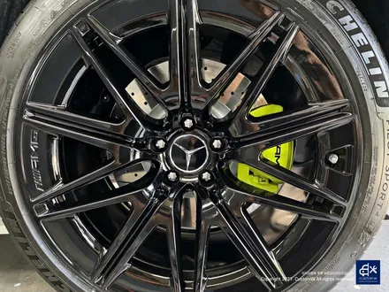 벤츠 신형 GT43 AMG 블랙유광 휠도색 + 애시드 그린 캘리퍼 도색 / 용인 처인구