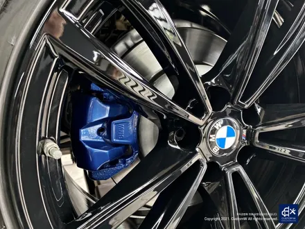BMW 730Ld 박리 후 블랙유광 휠도색 + 블루 캘리퍼 도색 / 용인 처인구