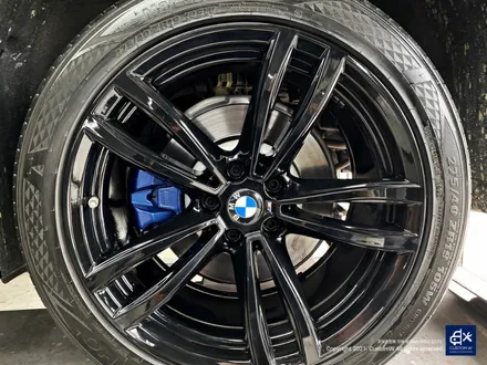 BMW 730Ld 박리 후 블랙유광 휠도색 + 블루 캘리퍼 도색 / 용인 처인구