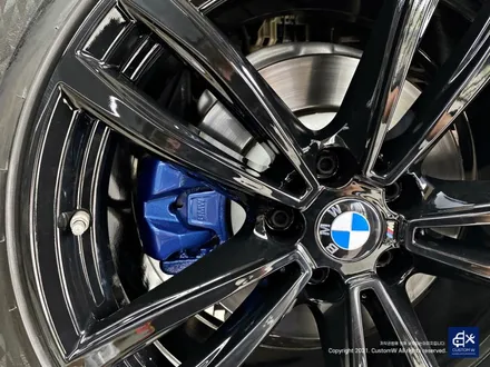 BMW 730Ld 박리 후 블랙유광 휠도색 + 블루 캘리퍼 도색 / 용인 처인구