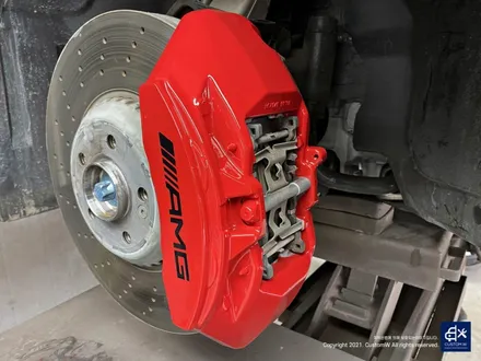 벤츠 CLS53 AMG 블랙실버 투톤 유광 휠도색 + 레드 캘리퍼 도색 / 용인 처인구
