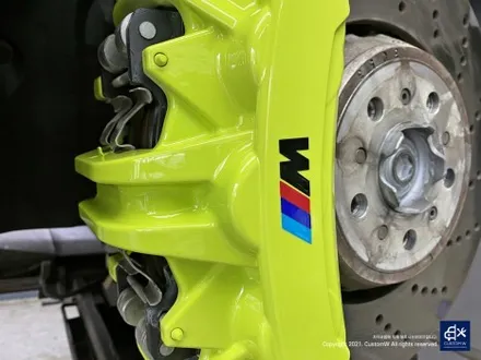 BMW G80 M3 블랙유광 휠도색 + 애시드 그린 캘리퍼 도색 / 용인 처인구