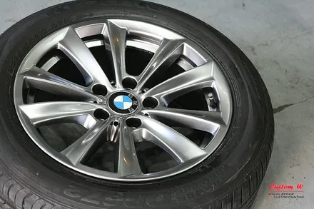 고스트크롬 휠도색의 메카 커스텀W BMW 520D 고스트크롬 휠도색을 하다. / 용인 처인구