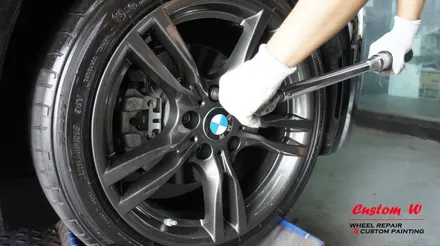 건메탈 휠도색- BMW 3시리즈 / 용인 처인구