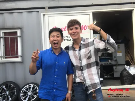 배우 송재희 형님의 아우디 A6 휠수리를 위한 재방문.(다시 한 번 고스트크롬 휠도색) / 용인 처인구