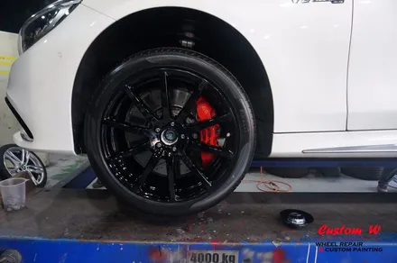 벤츠 S63 AMG 카브리올레 W217 블랙유광 휠도색 + 에어발란스, 이오나이져 레트로핏, 코딩. / 용인 처인구
