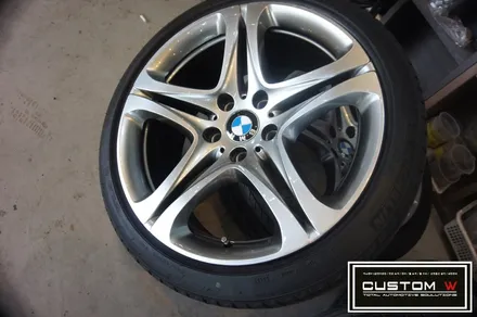 BMW 640D 휠 상처 수리후, 고스트 크롬 휠도색 그리고 M 퍼포먼스 블루 캘리퍼 도색 까지.!! / 용인 처인구