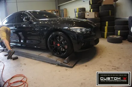 BMW 420d 볼스테이너 휠 블랙유광 휠도색. / 용인 처인구