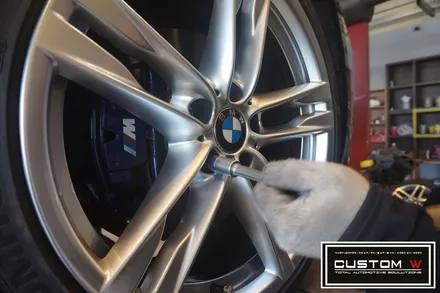 BMW 640D 휠상처 수리후, 하이퍼 실버  휠도색.! 커스텀W / 용인 처인구